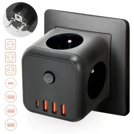 rozgaleznik-sieciowy-kostka-3-gniazda-4x-usb-wylacznik-czarny-rozdzielacz