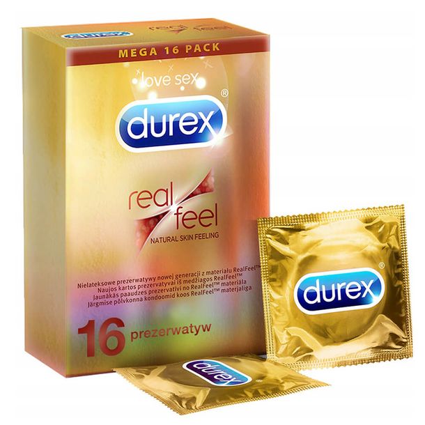 Durex prezerwatywy Real Feel 16 sztuk