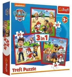 puzzle-3w1-wesole-pieski-psi-patrol-trefl
