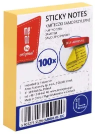 bloczek-samoprzylepny-40x50mm-100k-zolty-memobe