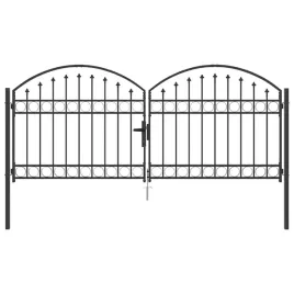 brama-ogrodzeniowa-assen-301-x-1755-cm-stal-szary-zamykane