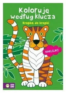 Kropka do kropki Koloruję według klucza + naklejki