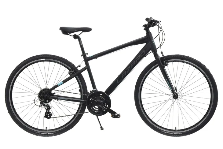 Rower szosowy crossowy Lazaro AERO V1 rama 19 cali koło 28" czarny