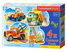 puzzle-maxi-4w1-pojazdy-budowlane-castorland