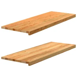 parapety-2-szt-jasnobrazowy-110x40x2-cm-lite-drewno-debowe