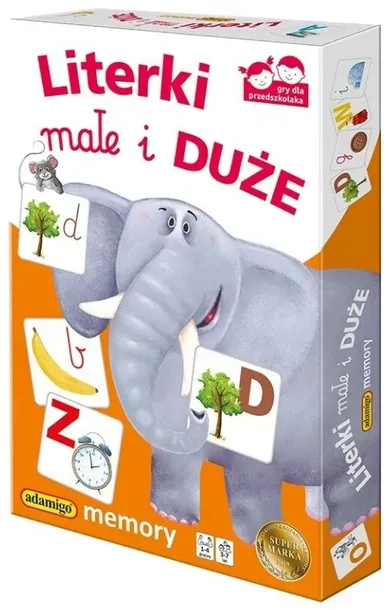 Literki małe i duże Memory Adamigo