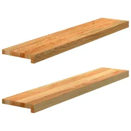 parapety-2-szt-jasnobrazowy-100x20x2-cm-lite-drewno-debowe