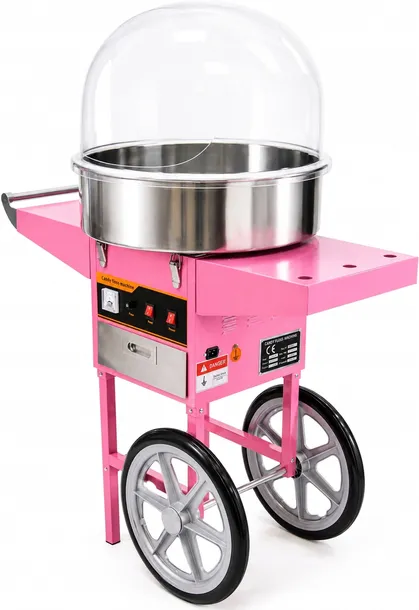 MASZYNA DO WATY CUKROWEJ 1200W Z WÓZKIEM PROFESJONALNA XL 52cm