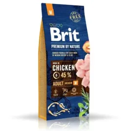 Zdjęcie produktu Brit Premium by Nature Adult Medium Chicken sucha karma dla psa 15 kg