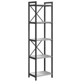 polka-na-ksiazki-szary-dab-sonoma-40-x-30-x-155-cm