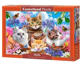 puzzle-500-kittens-with-flowers-castor