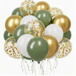 zestaw-balonow-balony-oliwkowy-mix-20-szt-komunia-ihs-slub-chrzciny