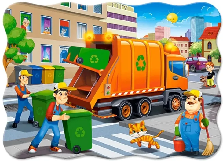 puzzle-30-garbage-car-castor-kod-producenta-5904438003778