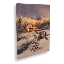 obraz-30x40-cm-dziewczynka-z-sankami-na-tle-zimowego-domu-3-led-2xaa