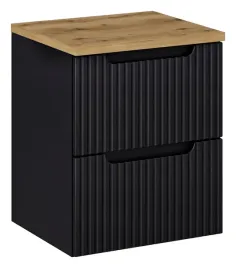 czarna-szafka-lazienkowa-z-blatem-oak-50-cm-nova-black-82-50-z-szufladami