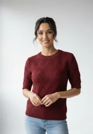 sweter-damski-warkoczowy-z-krotkim-rekawem-i-okraglym-dekoltem-regular-fit