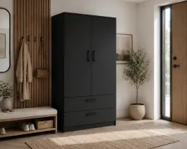 szafa-torino-90-cm-z-szufladami-or-garderoba-z-szufladami-or-loft-orczarny-mat