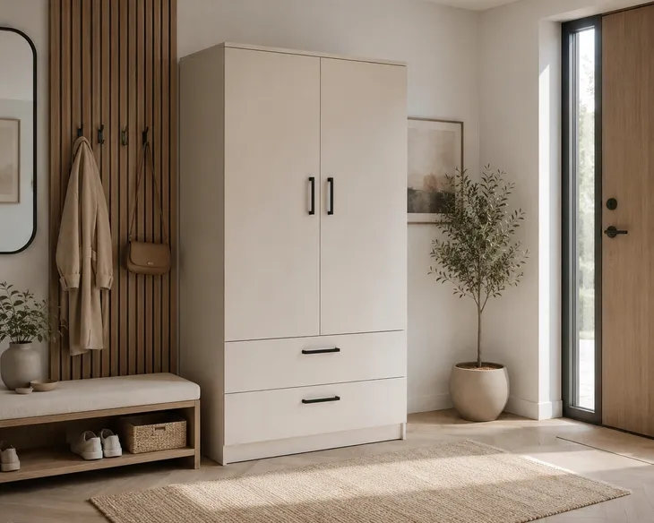 Szafa TORINO 90 cm z szufladami | garderoba z szufladami | loft | kaszmir