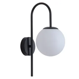 lampa-scienna-nowoczesna-kinkiet-szklany-kule-mleczna-glamour-czarna