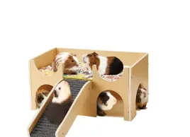 drewniany-domek-z-rampa-dla-chomika-swinki-morskiej-myszki