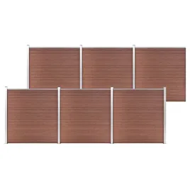 ogrodzenie-do-ogrodu-wpc-1045-x-186-cm-brazowe