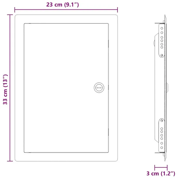 panel-dostepu-bialy-33-x-23-x-3-cm-stal-stan-nowy-szerokosc-produktu-23-cm
