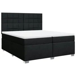 lozko-kontynentalne-z-materacem-czarne-tkanina-200x200-cm