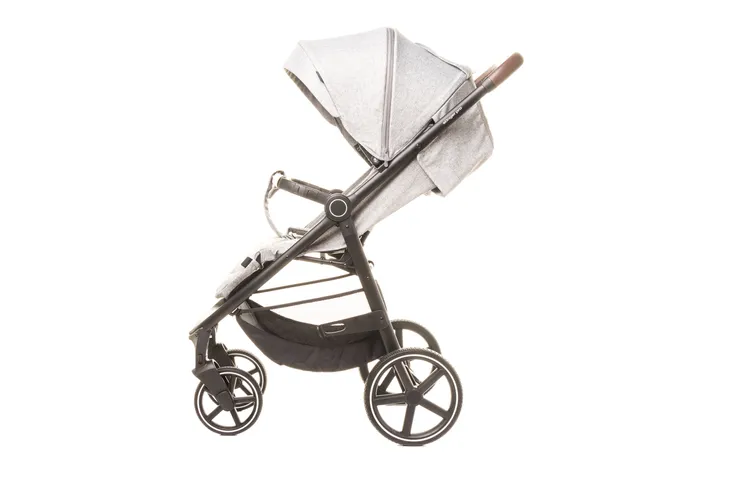 4Baby Stinger Pro - wózek spacerowy, lekki do 22kg | Melange Light Grey