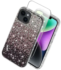etui-do-iphone-13-or-14-silikonowe-brokat-diamond-szklo-ochronne-na-ekran-9h