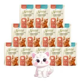 mokra-karma-dla-kota-nekko-daily-adult-sterilised-indyk-w-sosie-12x85g