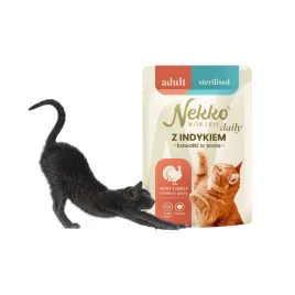 nekko-daily-adult-sterilised-indyk-w-sosie-85g-karma-dla-kotow