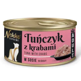 nekko-supreme-mokra-karma-dla-kota-adult-tunczyk-krab-w-sosie-puszka-80g