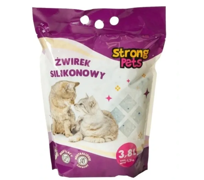 STRONG PETS Żwirek Silikonowy Dla Kota Kotów 3,8L