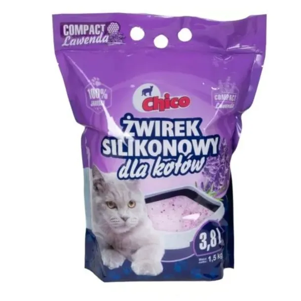 CHICO Żwirek silikonowy Compact Lawendowy 3,8L