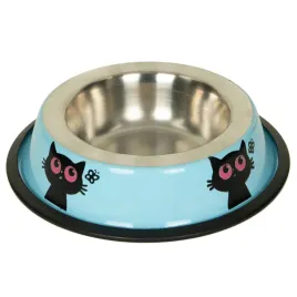 chico-miska-metalowa-na-gumie-dla-kota-matt-cat-blekitna-024l