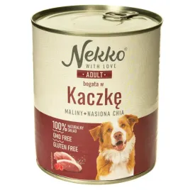 mokra-karma-dla-psa-nekko-adult-kaczka-maliny-nasiona-chia-800g