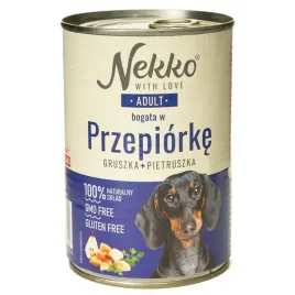 nekko-przepiorka-gruszka-pietruszka-mokra-karma-dla-psa-400g-100percent-natury