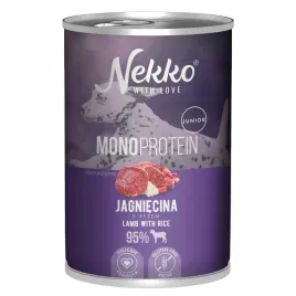 nekko-mono-junior-jagniecina-95percent-miesa-karma-psa-szczeniak-400g-bez-zboz