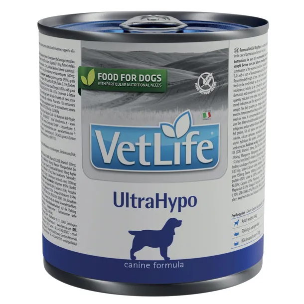 Mokra Karma Dla Psa Ryba Puszka VET LIFE Dog Ultrahypo 300g