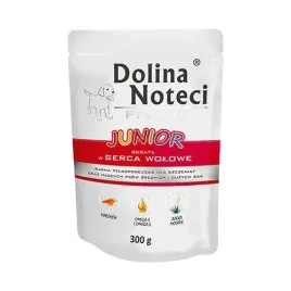 dolina-noteci-junior-serca-wolowe-mokra-karma-dla-psa-szczeniat-300g