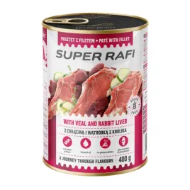 mokra-karma-dla-psa-dolina-noteci-super-rafi-cielecina-watrobka-krolik-400g