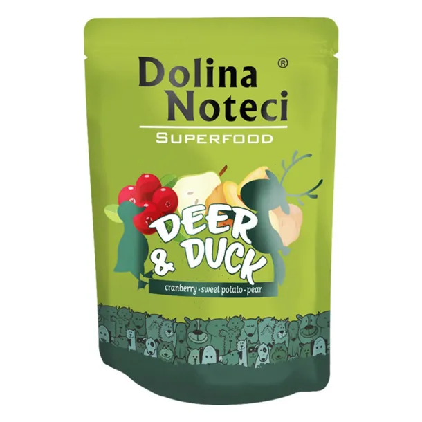 Mokra Karma Dla Psa Dolina Noteci Superfood Adult Jeleń Kaczka 300g