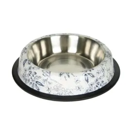 chico-miska-metalowa-na-gumie-dla-psa-kwiaty-047l