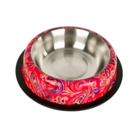 chico-miska-metalowa-na-gumie-dla-psa-paisley-czerwona-071l