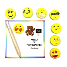 upominki-dla-dzieci-przedszkolaka-olowek-gumka-emotikon-witaj-w-przedszko