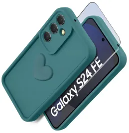 etui-do-samsung-s24-fe-silikonowe-matowe-serce-szklo-ochronne-na-ekran-9h