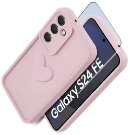 etui-do-samsung-s24-fe-silikonowe-matowe-serce-szklo-ochronne-na-ekran-9h