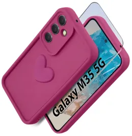 etui-do-samsung-m35-5g-silikonowe-matowe-serce-szklo-ochronne-na-ekran-9h