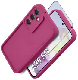 etui-do-samsung-a35-5g-silikonowe-matowe-szklo-ochronne-na-ekran-9h