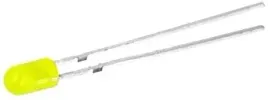 dioda-led-3mm-10-20mcd-zolta-x25szt